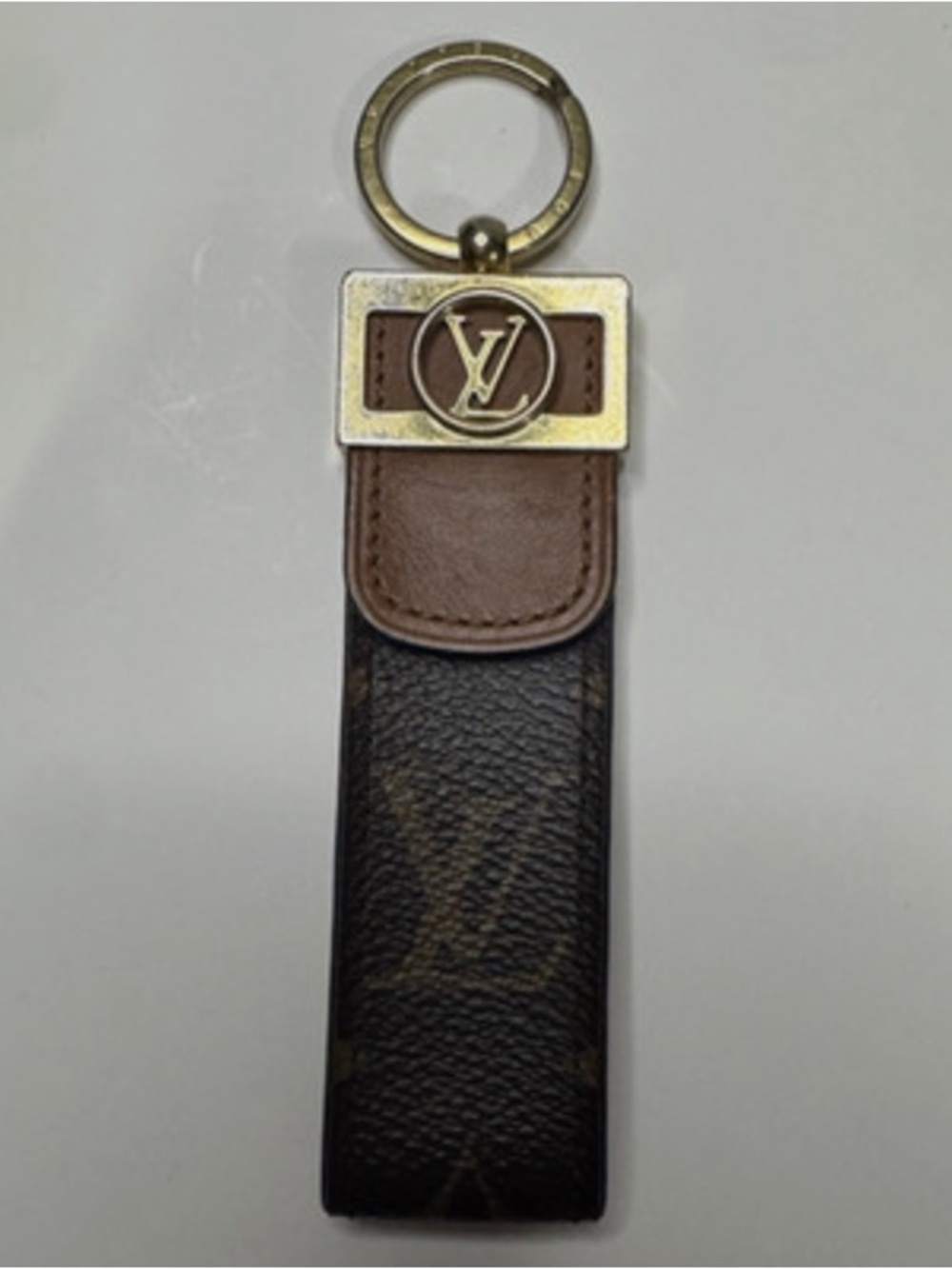 Louis Vuitton Brown Monogram Leather and Gold-Tone Key Holder